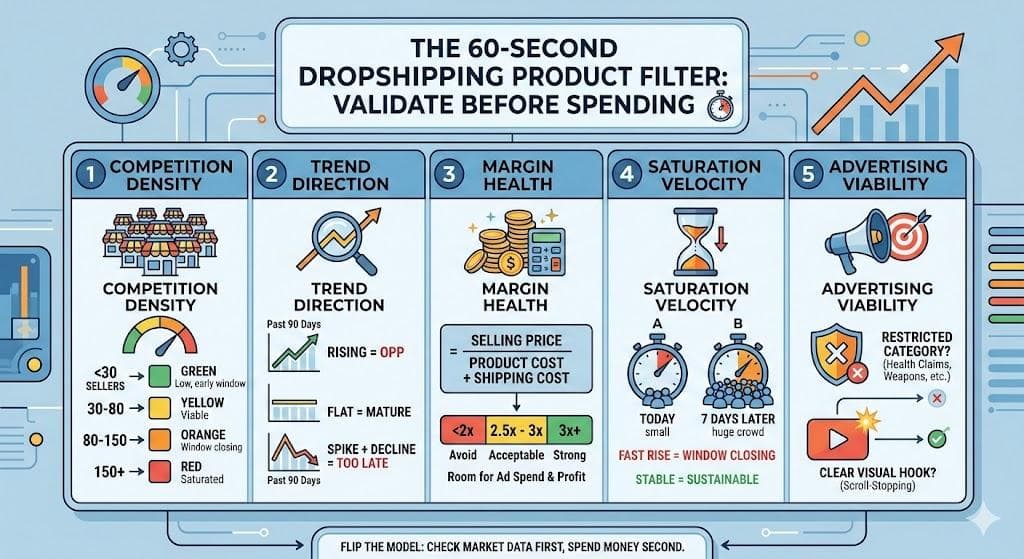 How to Validate a Dropshipping Product Before Spending on Ads